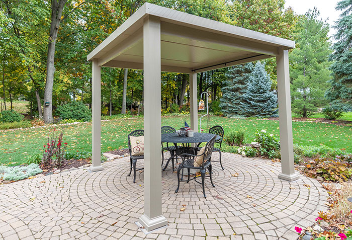Pavilion, Studio Roof, Free Standing, Florentine Columns, Sandstone